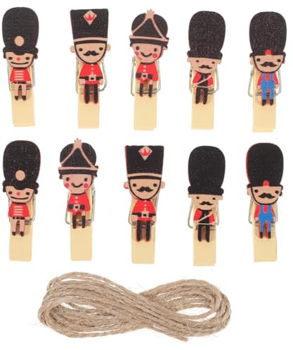 ABOOFAN 50pcs Wooden Photo Display Clips Small Clothespins Memo Card Clips Photo Picture for Diy Decor