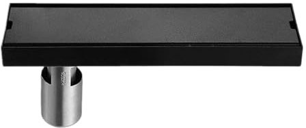 UDAMX Desagüe de Suelo Invisible de Acero Inoxidable Rectangular antiolor, Plato de Ducha for baño, Drenaje Largo, Cubierta de desagüe Lineal Cepillado(DL9B20C)