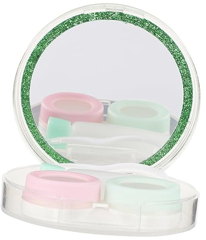 FRCOLOR Kontaktlinsenbehälter Kleiner und Leichter Reise-linsenbox Aufbewahrungsbehälter für Kosmetiklinsen Robust und Langlebig Geeignet für Damen und Herren Zufällige Farbe