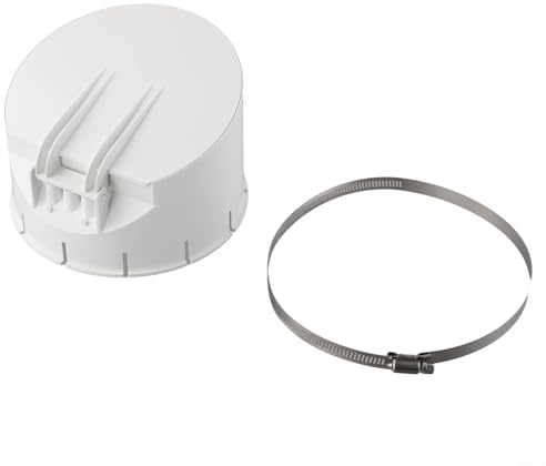 Valvola antiodore per tubo di drenaggio in PVC, valvola antiodore, 50-160 mm, spostamento a chiusura automatica (160)