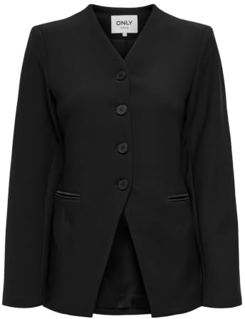 ONLY Onllamina Life L/S Fit Blazer TLR, svart, 40