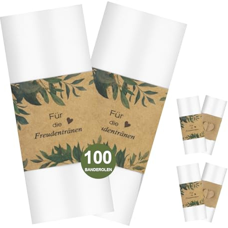 100 Stück Freudentränen mit Herzverschluss, Hochzeitsdeko Freudentränen Gastgeschenk Hochzeit fürHochzeit Für die Freudentränen Eukalyptus