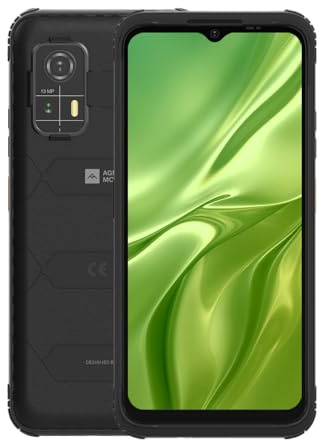 AGM H MAX Outdoor Smartphone Ohne Vertrag 4G, 10000 mAh Robust Baustellenhandy Android 14, 8GB+256GB, 6.56 Zoll HD+ IP68 / Face ID/Dual SIM/NFC