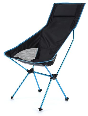 HUAYUSEDF Svarta fritidscamping utomhus fällstolar bärbara och hopfällbara strandcampingstolar lätta gräsmatta utomhusloungestolar