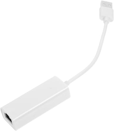 DECORNIJIA Adattatore di Rete USB 2.0 Trasferimento Dati Veloce 10/100/1000mbps Porta Rj45 Bianco Design Moderno e Compatto Compatibile Laptop e Pc