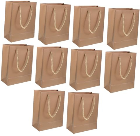 Homoyoyo 10stücke Kleine Goldene Geschenktüten Papiertüten Für Geschenke Partytüten Aufbewahrungstüten Verpackungstüten Für Kleine Präsente