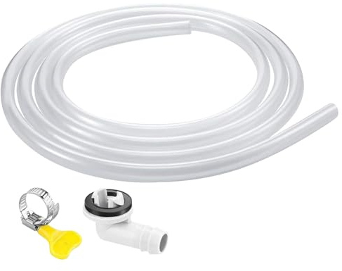 Tuyau de vidange pour climatiseurs split - Accessoire de vidange avec pince et raccord de tuyau pour climatiseurs mobiles et split