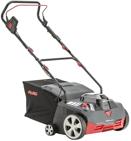 AL-KO Scarificateur sans Fil 38.6 Li Combi Care, Largeur de Travail de 38 cm, réglage Central de la Hauteur, 14 Lames en Acier, pour pelouses jusqu'à 400 m², Batterie et Chargeur Non Inclus
