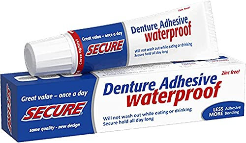Secure Denture Adhesive Cream 1.4 oz.Zinc-Free by SECURE Denture Adhesive