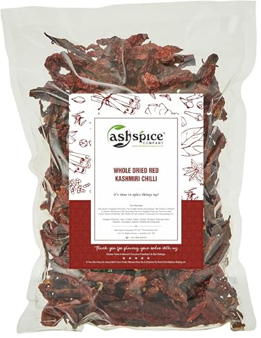 Whole Dried Red Kashmiri Chilli A grade Quality FREE UK P&P (250g)