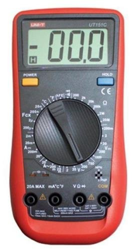 UNI-T UT151C Multímetro Digital Moderno, 600 V AC/DC, 10A, -40°C-1000°C/-40°F-1832°F