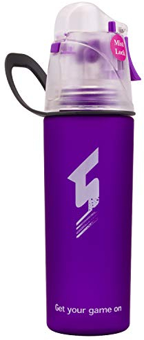 Qshare Misting Drinking Water Bottle, Spray Mist Sports Bottle for Outdoor Sport Hydration and Cooling Down, FDA Approved BPA-Free Misting Water Cup with Unique Mist Lock Design