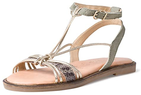 Tamaris Femme 1-28125-28 Sandale à Talon, Soft Sage/Gold, 41 EU