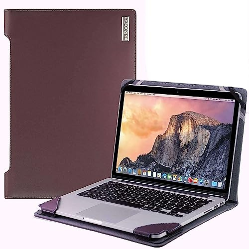 Broonel - Profile Series - Purple Leather Laptop Case Compatible With HP 14 EliteBook 840 G3 Ultrabook