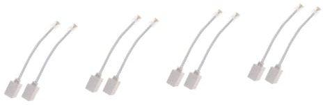 Uonlytech 8pezzi Adattatore Ethernet Conversione Semplice Per Telefono e Fax Alta Stabilità e Efficienza Nella Trasmissione Compatibile Con Dispositivi Analogici
