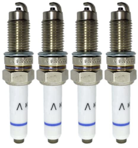 4 Stück Autozündkerze 04C 905 616 241140516 04C905616 Kompatibel, Für Golf, Für lBlZA Mll, Für Skoda Fabia, Für Octavia
