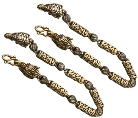 ANDRESLAD 2pcs Copper Dragon Head Bracelet Viking-inspired Arm Cuff for Men and Women Retro Twisted Design Minimalist Dragon Jewelry for Personal Use Gifting