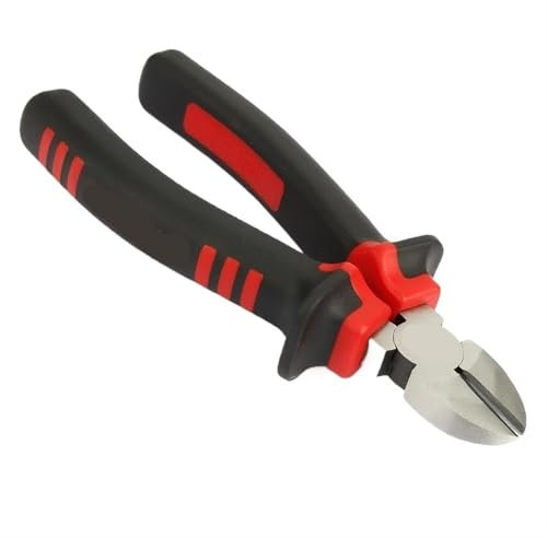 GSCLZ Bolt Cutter 1Pcs 6 Inch 165mm Length Wire Cutter Cable Cutting Oblique Plier Diagonal Pliers Electrician Tool with Handle For Mechanics Carpentry