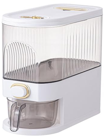 Dispenser Per Riso - Contenitore Per Cereali Con Misurino | Contenitore Per Alimenti Secchi Per Cereali, Dispenser Per Cereali Per Chef, Dispenser Per Cereali Organizzazione Della Cucina Domestica, Ba