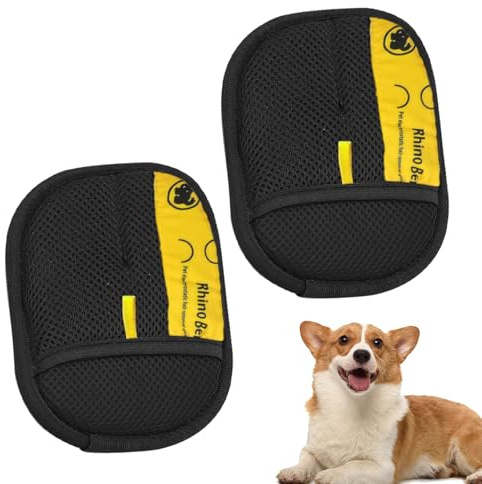 Tierhaarentferner Handschuhe, 2 Stück Statische Entfernung Handschuhe, Hundepflege-Zubehör, Shedding Reinigungsbürsten, Weiche Flexible Handschuhe für Möbel, Sofa, Bettwäsche, Kätzchen, Teppich