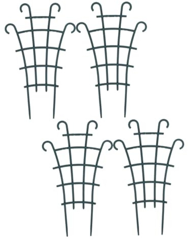 Yardenfun Supports pour Plantes Grimpantes en Plastique Lot de 4 pour Jardin et Balcon, Treillis de Support Fin et Réutilisable, Tuteur pour Plantes D’intérieur et Extérieur, Accessoires