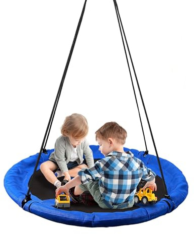 Columpio colgante para árbol, asiento de columpio nido con cuerdas ajustables, capacidad de 150 kg, Oxford 600D impermeable, fácil instalación para patio, parque infantil, uso en árboles