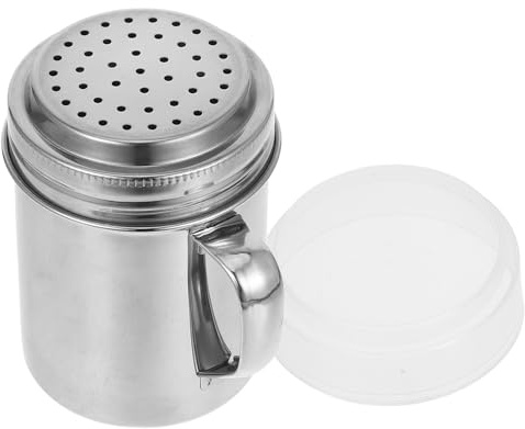 DIYEAH Shaker da Cucina in Acciaio Inox per Zucchero e Spezie con Manico, Leggero e Facile da Pulire, per Caffetterie e Home Baking