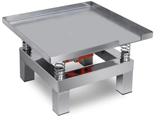 Mesa vibradora profesional de hormigón de 35 cm, plataforma de vibración de acero inoxidable de 220 V para pruebas de banco y fundición, elimina las burbujas de aire.