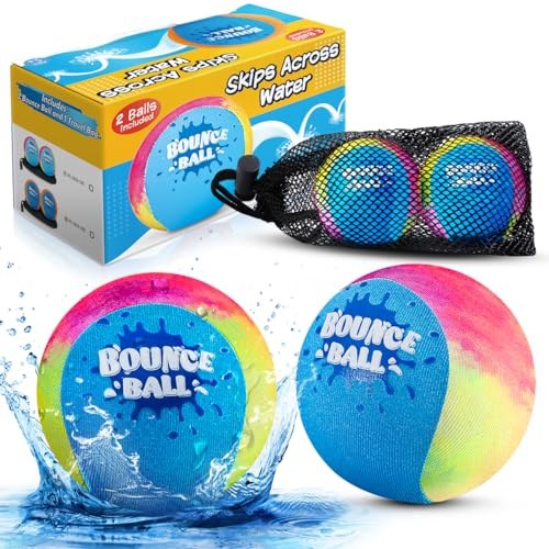 SYHLN Swimming Pool Toys, 2 Pack Water Bouncy Balls, Beach Ball for Summer, Toys Games for Kids 5-8-12 Birthday Gifts