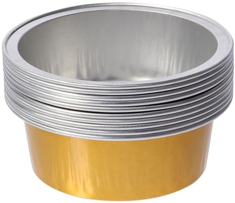 Zerodeko Aluminum Foil Wax Melting Bowls 25pcs Sturdy and Not Easy to Deform Large Capacity Waxing Bowls with Paraffin Treatment for Home and Salon Use
