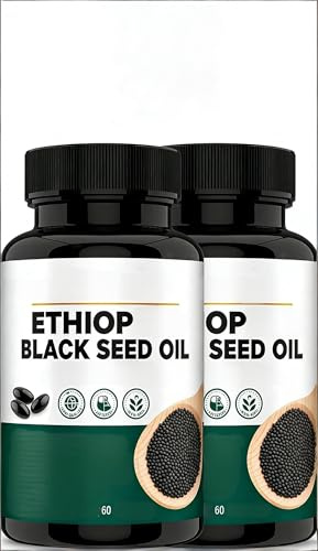 Aceite de semilla negra etíope (Nigella sativa) - 60 cápsulas,2pcs