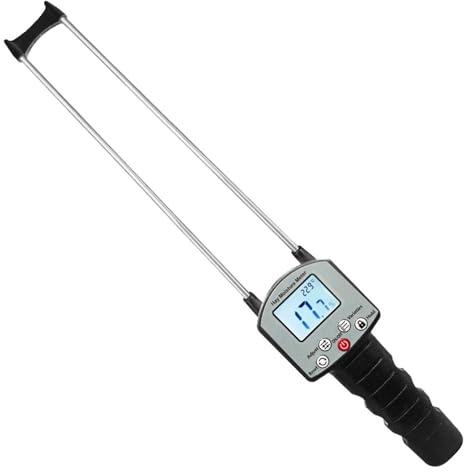 Medidor de humedad portátil for heno TK100H, 0-80% (higrómetro) for cereales, paja, salvado, forraje, hierba, Leymus chinensis y alfalfa,Detección profunda