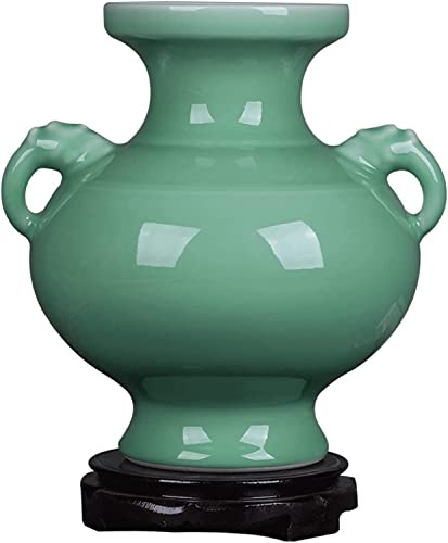Vas Blomvas Keramikvas 10,6 tum Porslin Blomsterarrangemang Vaser Kinesisk Retro Amfora Dekor Blomvas Sovrum Vardagsrum Dekoration Ornament Vaser Blomma,