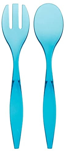 Servitori per insalata quadrati blu petrolio