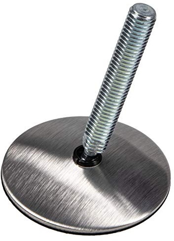 Gedotec Vis de réglage M10 x 60 mm pour Charge Lourde | Acier Inoxydable Mat | Pieds de réglage pour Meubles Made in Germany