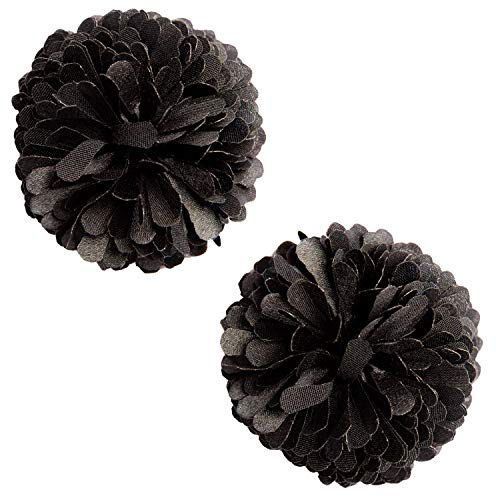 LOVE SHOES Schuhclips Blume schwarz I Brosche Schuhschmuck elegant I Shoe Charms Flower Smartclip