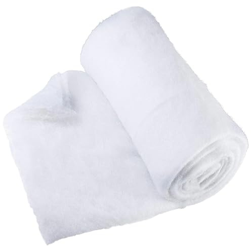 PREXTEX Artificial Snow Roll - Large Fluff for Christmas Village Displays, 94x31 Tabletop Décor, and Winter Wonderland Party Scenes - Thick White Blanket for Holiday Backdrops and Festive Decoration