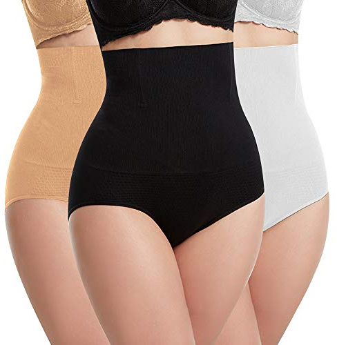 Libella Figurformande trosor för kvinnor med magen-effekt 3608, Svart + vit + hud, XL-XXL