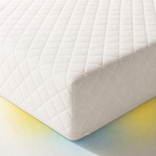 MHG Living Baby Cot Mattress 120x60x15cm - Firm, Breathable & Waterproof - Hypoallergenic with Washable Zipped Cover - Safe Crib Mattress for Newborns, Babies & Toddlers