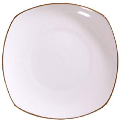 5.5-11 pulgadas borde dorado vajilla de porcelana cuadrada plato hondo plato de sopa plato del hogar plato de cena de boca profunda-Plato hondo cuadrado de 6.5 pulgadas (paquete de 6)