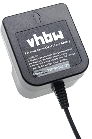 vhbw caricabatterie compatibile con Worx WA3536 batterie Li-Ion di attrezzi