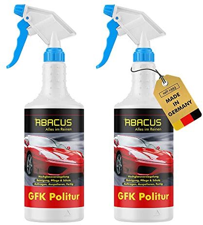 ABACUS® GFK-Politur, Autopolitur, Autopflege, KFZ-Politur, Kunststoffpolitur, Lackpolitur, Wohnwagenpolitur – 2x 750 ml (7765.2)