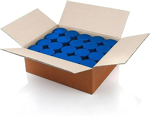 TronX Junior Lightweight 4oz Ice Hockey Pucks Case of 50, Mite Blue Durable Vulcanized Rubber Ice Hockey Pucks, Textured Grip for Better Control, Perfect for Beginners, Youth Training Skill