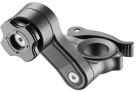 INTERPHONE QUIKLOX Supporto Telefono Moto da Manubrio, Porta cellulare moto universale compatibile con tutte le custodie QUIKLOX, Porta smartphone modulare per aggancio e sgancio rapido con una mano