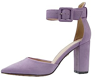 Rio Fiore Scarpe con Tacco, Décolleté Donna, Nere/Bianche/Verde/Rosa/Blu/Lila/Beige/Menta/Fucsia/Rosso, 8.5 cm Tacco Largo, Slingback, Ecopelle/Ecopelle Scamosciato, Cinturino sul Retro, 2062A