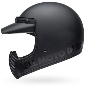 Bell Moto-3 Classic ECE Helm – Das Original, sportliches Retrodesign, oft kopiert, nie erreicht. Schutz & Komfort für MX & Offroad. Farbe: Matte Black, Größe: S