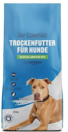 by Amazon Trockenfutter für Hunde, Reich an Lamm und Reis, 20kg