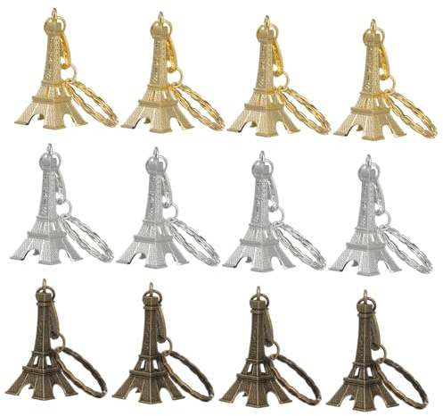 Holibanna Stk Eiffelturm Schlüsselanhänger Autoschlüsselhalter Reisebrieftasche Geschenktüten Eiffelturm-Anhänger Mini-Schlüsselanhänger Jahrgang Charme Labre schmücken Liebhaber