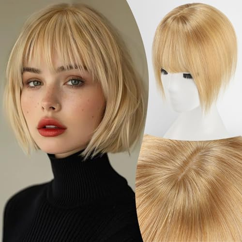 EMMOR 10 Zoll Clip-in Pony, 100% menschliches Haar-Pony mit 3 sicheren Clips,360°abdeckende Haartopstücke mit feinen Fransen zur Verbesserung der Gesichtszüge für Frauen(Schwarz)