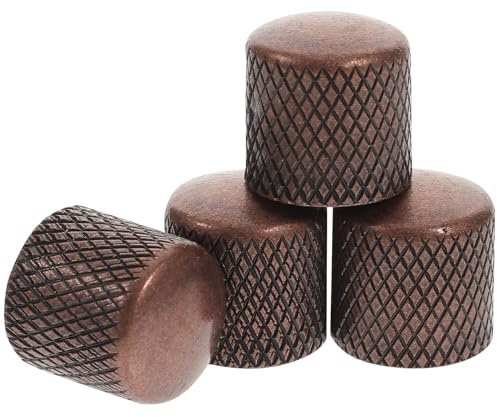 UPKOCH 4stücke Metall-drehregler Gitarre und Bass Dome-knöpfe Audio-regler für Gitarren-lautstärkereglung Ersatzregler Instrumentenregler Schmutzabweisend Langlebig
